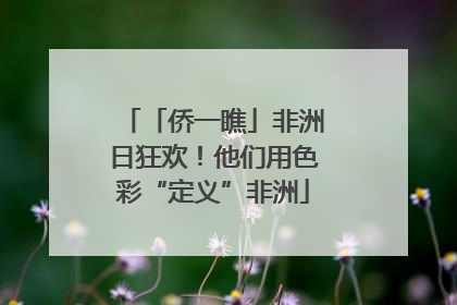 「侨一瞧」非洲日狂欢！他们用色彩“定义”非洲