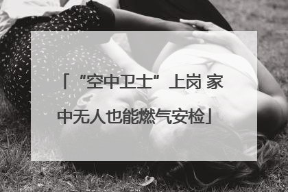 “空中卫士”上岗 家中无人也能燃气安检