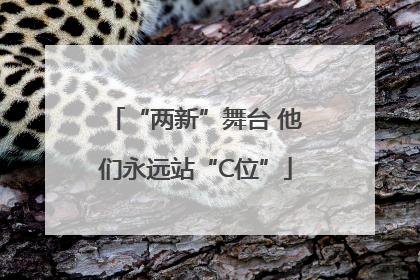 “两新”舞台 他们永远站“C位”