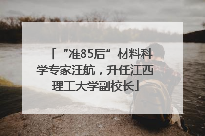 “准85后”材料科学专家汪航，升任江西理工大学副校长