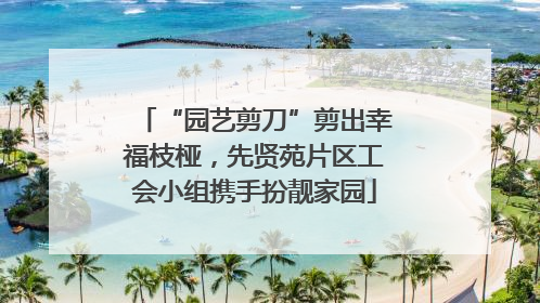 “园艺剪刀”剪出幸福枝桠，先贤苑片区工会小组携手扮靓家园