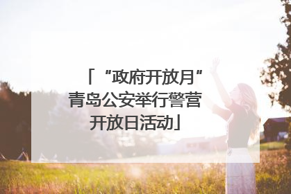“政府开放月”青岛公安举行警营开放日活动