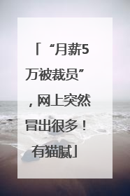 “月薪5万被裁员”，网上突然冒出很多！有猫腻