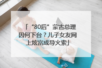 “80后”蒙古总理因何下台？儿子女友网上炫富成导火索