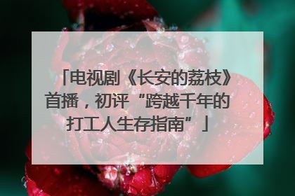 电视剧《长安的荔枝》首播，初评“跨越千年的打工人生存指南”