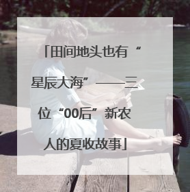 田间地头也有“星辰大海”——三位“00后”新农人的夏收故事