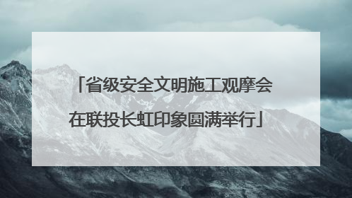 省级安全文明施工观摩会在联投长虹印象圆满举行