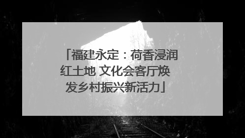 福建永定：荷香浸润红土地 文化会客厅焕发乡村振兴新活力