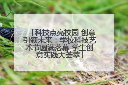 科技点亮校园 创意引领未来：学校科技艺术节圆满落幕 学生创意实践大荟萃