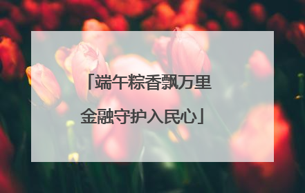 端午粽香飘万里 金融守护入民心