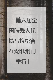 第六届全国肢残人轮椅马拉松赛在湖北荆门举行