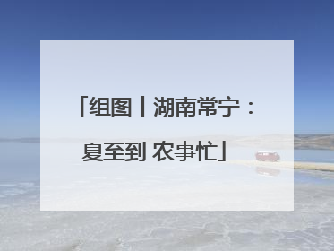组图丨湖南常宁：夏至到 农事忙