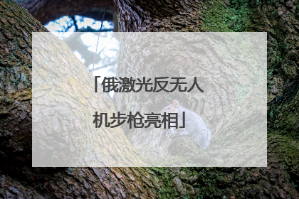 俄激光反无人机步枪亮相