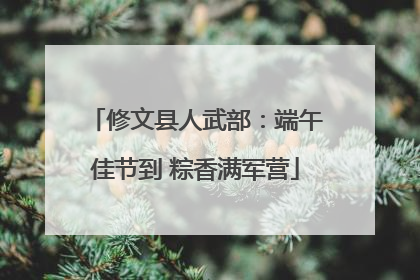 修文县人武部：端午佳节到 粽香满军营