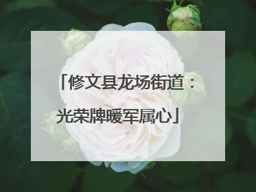 修文县龙场街道：光荣牌暖军属心