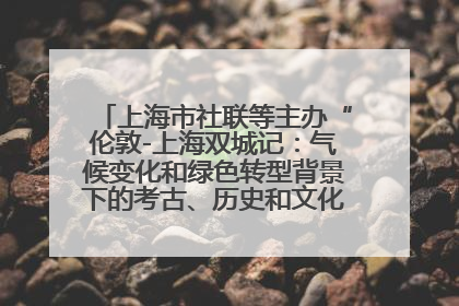 上海市社联等主办“伦敦-上海双城记：气候变化和绿色转型背景下的考古、历史和文化遗产”学术对话