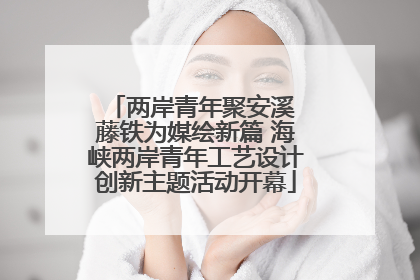 两岸青年聚安溪 藤铁为媒绘新篇 海峡两岸青年工艺设计创新主题活动开幕