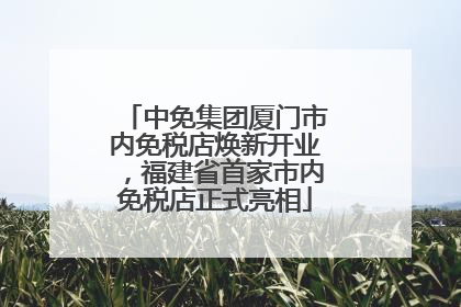 中免集团厦门市内免税店焕新开业，福建省首家市内免税店正式亮相