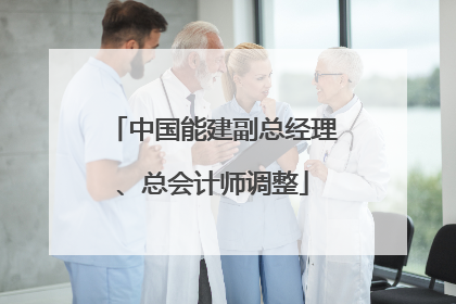 中国能建副总经理、总会计师调整