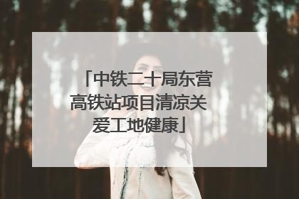 中铁二十局东营高铁站项目清凉关爱工地健康