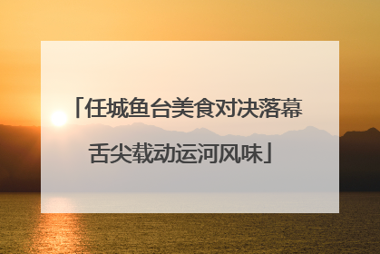 任城鱼台美食对决落幕 舌尖载动运河风味