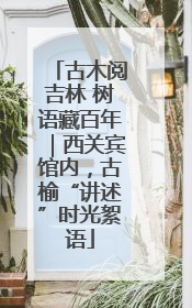 古木阅吉林 树语藏百年｜西关宾馆内，古榆“讲述”时光絮语