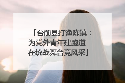 台前县打渔陈镇：为党外青年建跑道 在统战舞台竞风采