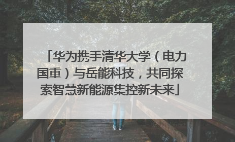 华为携手清华大学（电力国重）与岳能科技，共同探索智慧新能源集控新未来