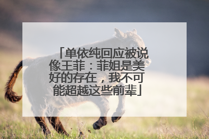 单依纯回应被说像王菲：菲姐是美好的存在，我不可能超越这些前辈