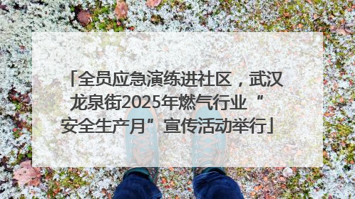 全员应急演练进社区，武汉龙泉街2025年燃气行业“安全生产月”宣传活动举行