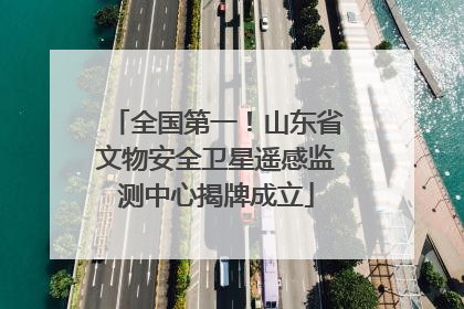 全国第一！山东省文物安全卫星遥感监测中心揭牌成立
