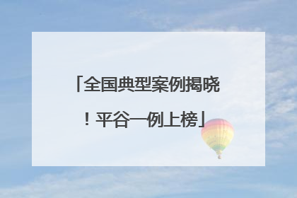 全国典型案例揭晓！平谷一例上榜