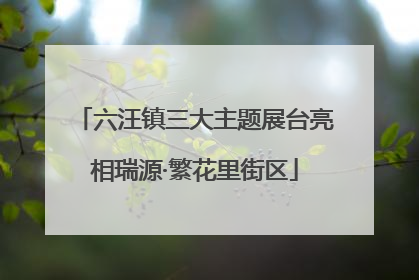 六汪镇三大主题展台亮相瑞源·繁花里街区