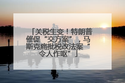 关税生变！特朗普催促“交方案”，马斯克痛批税改法案“令人作呕”