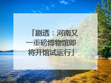 剧透：河南又一重磅博物馆即将开馆试运行