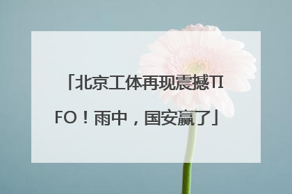北京工体再现震撼TIFO！雨中，国安赢了