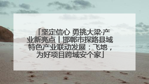 坚定信心 勇挑大梁·产业新亮点丨邯郸市探路县域特色产业联动发展：飞地，为好项目跨域安个家