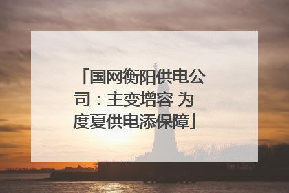 国网衡阳供电公司：主变增容 为度夏供电添保障