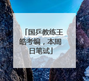 国乒教练王皓考编，本周日笔试
