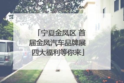 宁夏金凤区 首届金凤汽车品牌展四大福利等你来
