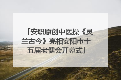 安职原创中医操《灵兰古今》亮相安阳市十五届老健会开幕式
