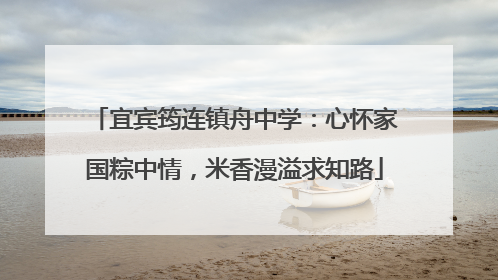 宜宾筠连镇舟中学：心怀家国粽中情，米香漫溢求知路