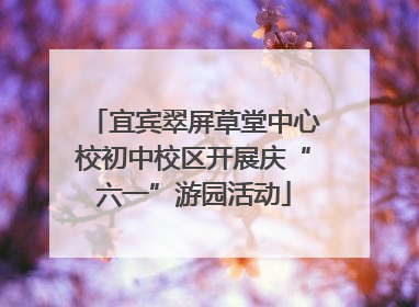 宜宾翠屏草堂中心校初中校区开展庆“六一”游园活动