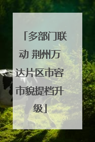 多部门联动 荆州万达片区市容市貌提档升级