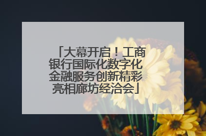 大幕开启！工商银行国际化数字化金融服务创新精彩亮相廊坊经洽会