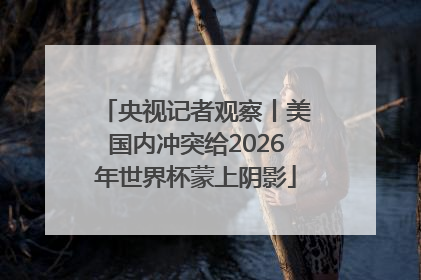 央视记者观察丨美国内冲突给2026年世界杯蒙上阴影