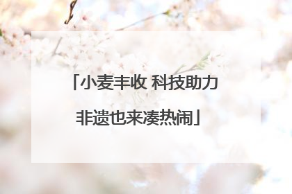 小麦丰收 科技助力 非遗也来凑热闹
