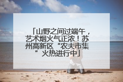 山野之间过端午，艺术烟火气正浓！苏州高新区“农夫市集”火热进行中