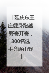 延庆东王庄健身跑越野赛开赛，300名选手竞逐山野