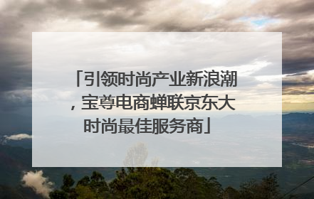 引领时尚产业新浪潮，宝尊电商蝉联京东大时尚最佳服务商